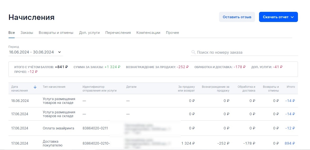 Как анализировать отчет о начислениях на Ozon - sellerdata